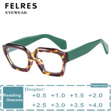 Square Anti Blue Light Reading Glasses Men Women Fashion Presbyopic Glasses New