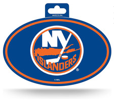New York Islanders Decal 4" x 6" Oval Decal
