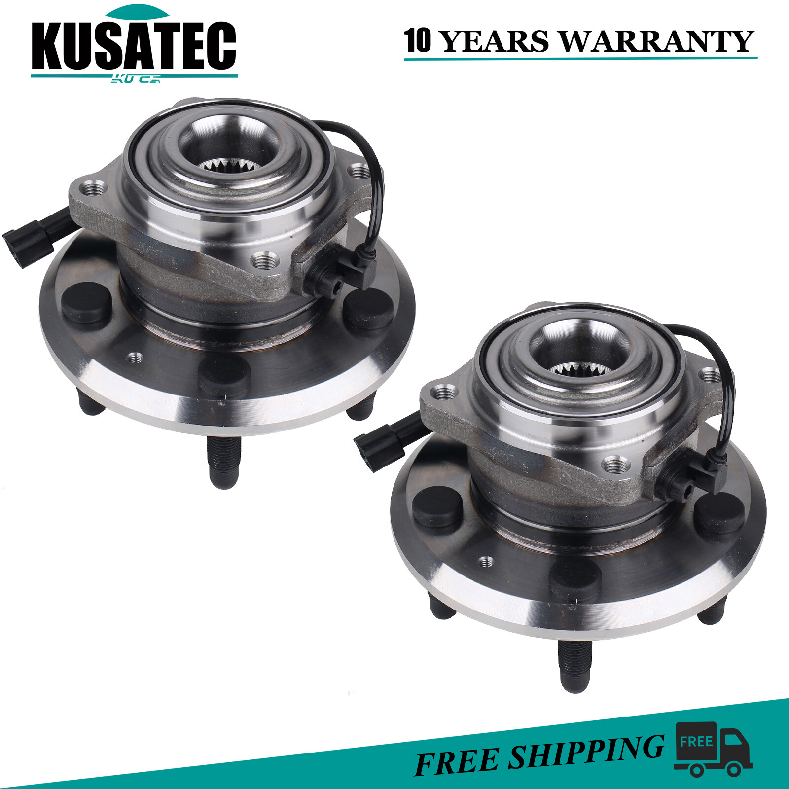 Pair Rear Wheel Hub Bearing Assembly For Chevy Equinox GMC Terrain 10-17, 5 Lug
