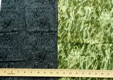TEXTURE SCAPES SSI Quilt Craft Fabric Green Mountains Fields Black & Gray 1.5 YD