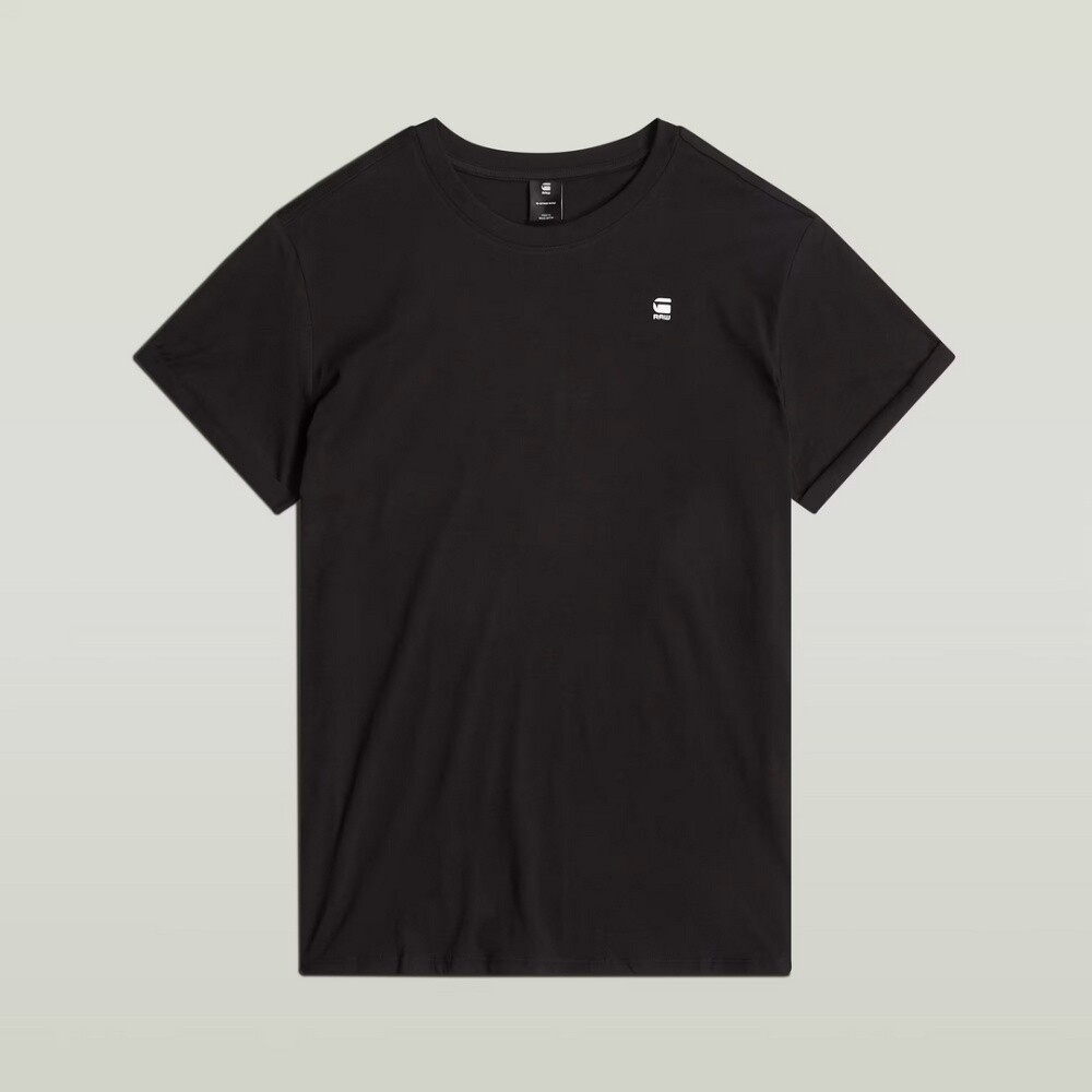 G-Star Raw Herren T-Shirt Lash Round Neck schwarz D16396 B353 6484 dark black