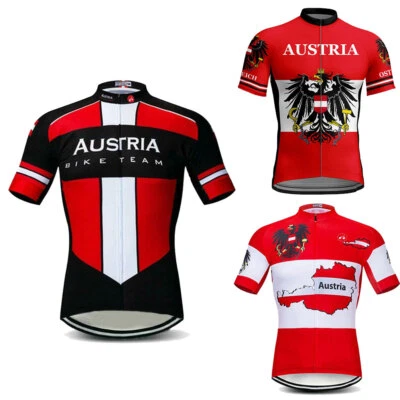 Team Austria Trikot Herren Radtrikot Kurzarm Fahrradtrikot Rennrad Trikot Shirt - Bild 1 von 4
