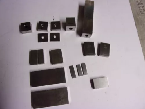 18pcs. Misc. Gage Blocks  Starrett, Mitutoyo, Ford, DoALL & Others.  Used