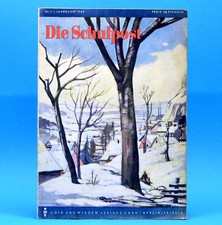 (DDR) Die Schulpost 1 1949 Zeitschrift für Junge Pioniere FDJ Schule