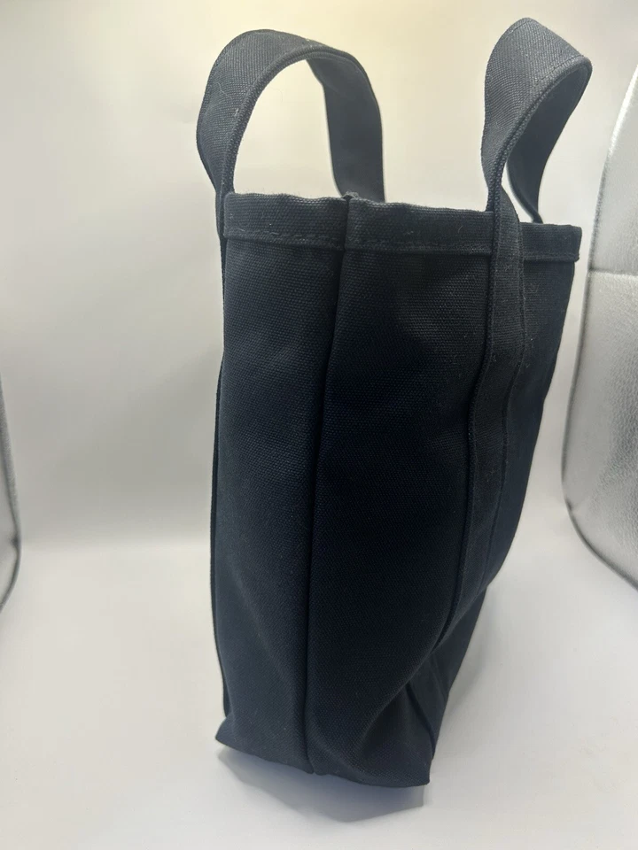 Bolsa tote Marimekko mini preta algodão usada - Imagem 4 de 4