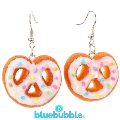 bluebubble BAKERY SHOP Brezel Ohrringe Funky Fun Food Kitsch Kawaii Süßigkeiten Süß