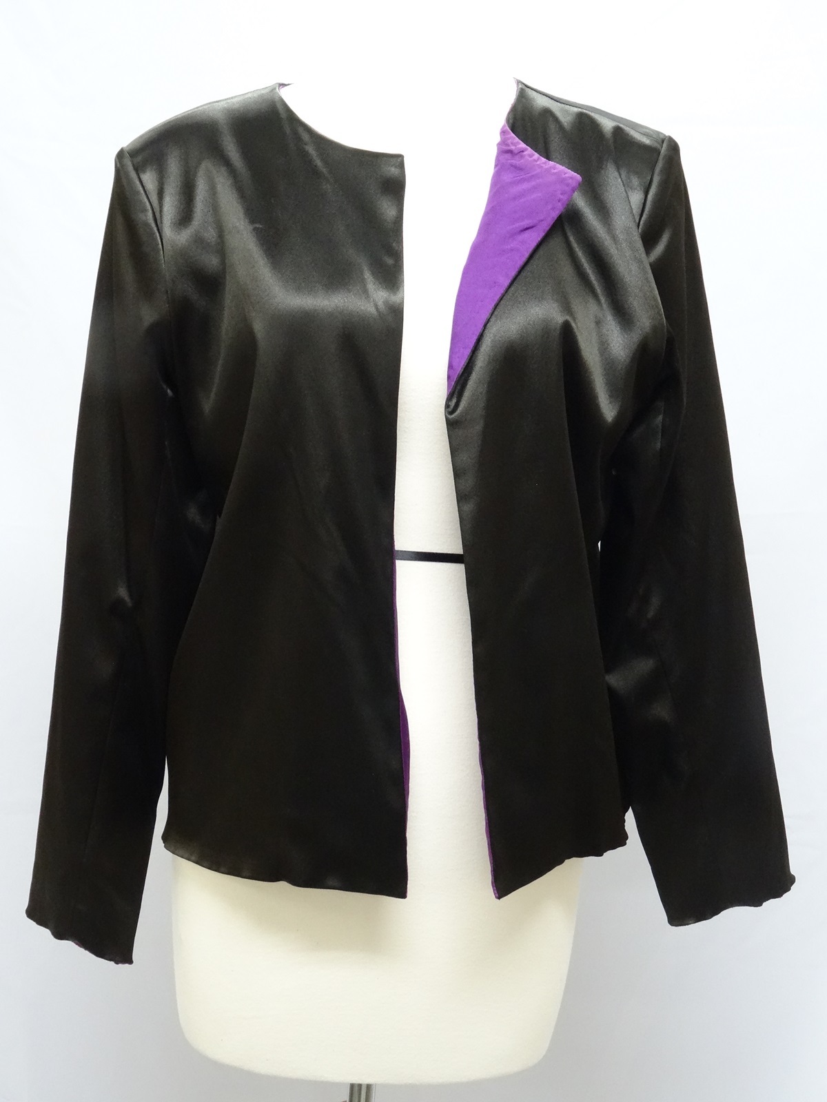 GIACCA VINTAGE ANNI '80 YVES SAINT LAURENT RIVE GAUCHE NERA GIACCA BOLERO taglia 40