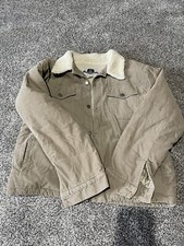 Vintage 90s Pineapple Connection Corduroy Wool Coat Size M L Large Tan Rare