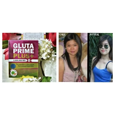 GLUTA-PRIME Gélules super élaircissant Gluta Prime 2,000,000 MG nettoie naturellement