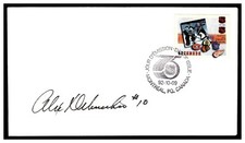 ALEX DELVECCHIO AUTOGRAPH HOF DETROIT RED WINGS 1992 NHL 75TH FIRST DAY ISSUE