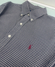 Polo Ralph Lauren Men Shirt Large L Custom Fit Lightweight Long Sleeve Button Up
