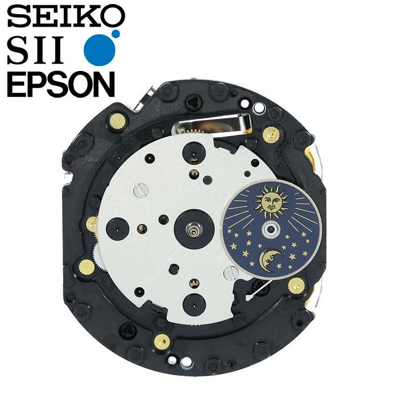 New Japan SII TMI Epson VD59 Watch Movement, 12 3/4 Ligne