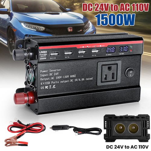5000W Convertidor DC 12V/24V A 110VAC Con USB Para Carro Auto Inversor Corriente - Picture 77 of 160