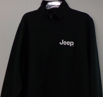 さらに100円引き◆JEEP◆Pigment Big Jeep Sweat Shirt Jeep Mens Heavyweight Embroidered 1/4 Zip Sweatshirt XS-4XL
