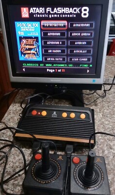 ATARI FLASHBACK 8- 105 Games Black Console Open Box Tested And Working. 