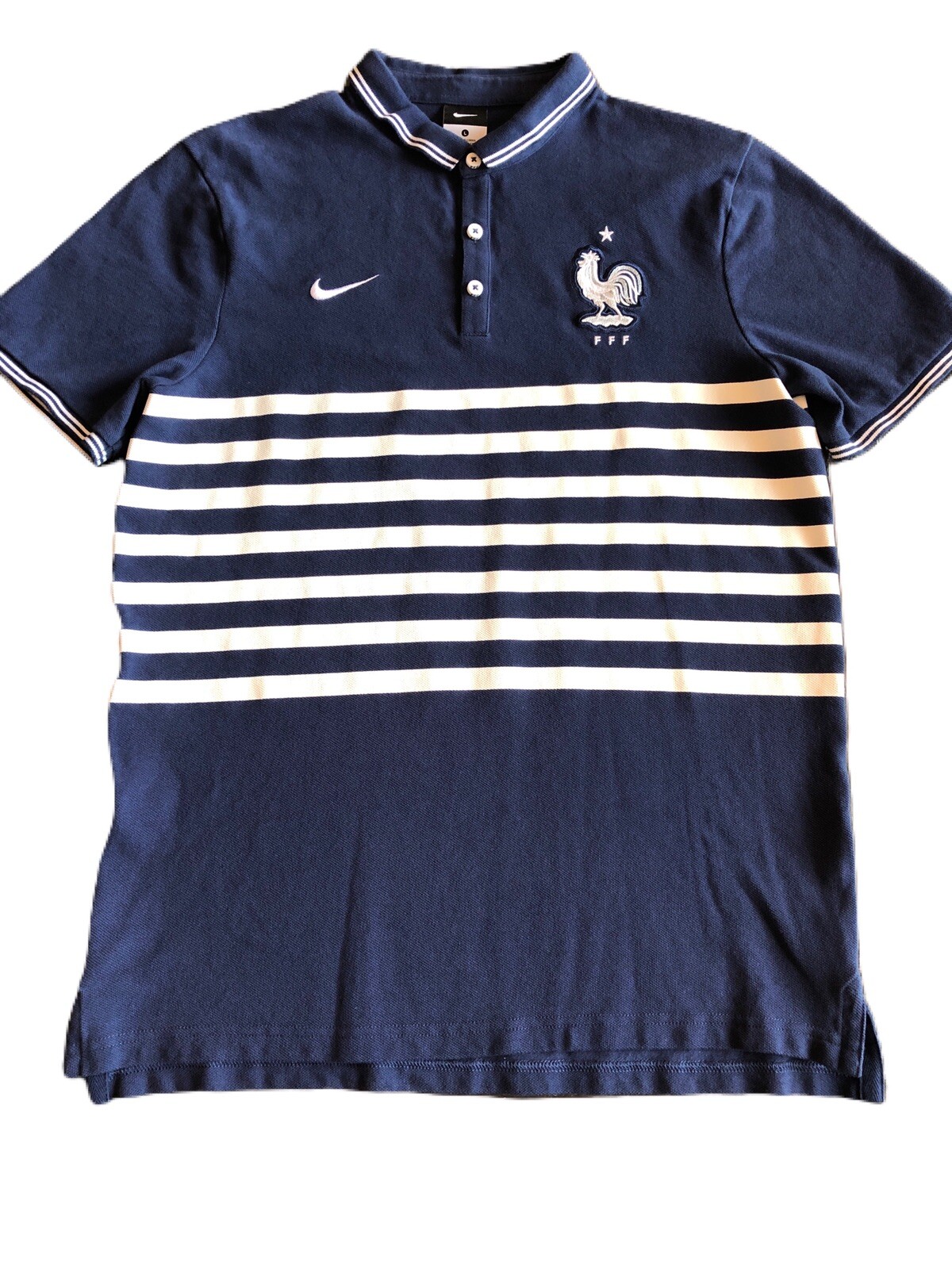 navy nike polo