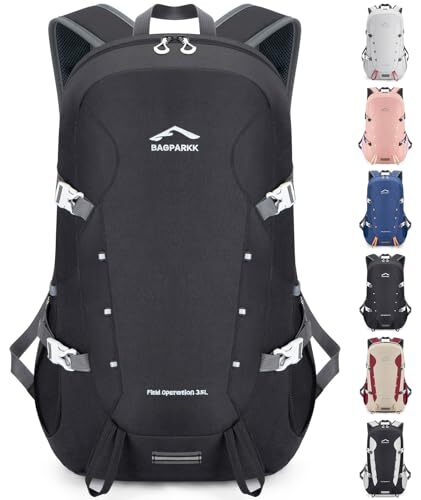 Hiking Backpack,Large 35L Travel Backpacks for Men Women,Water Black（35l）-image