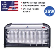30W Bug Zapper Indoor UV Fly Mosquitoes Killer Pest Light Catcher Chemical-free