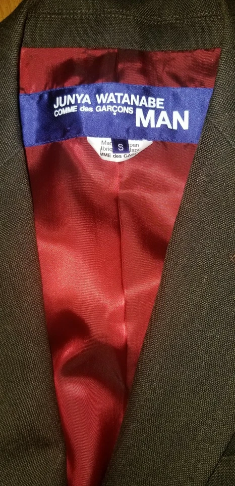 JUNYA WATANABE COMME des GARCONS HOMBRE PANEL BLAZER ESQUÍ SUÉTER CHAQUETA LANA TALLA S Foto 4 de 4