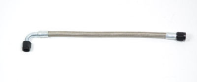 18'' Long Fragola -6 AN To 6 AN 90 Braided Stainless Steel Hose Assembly Black