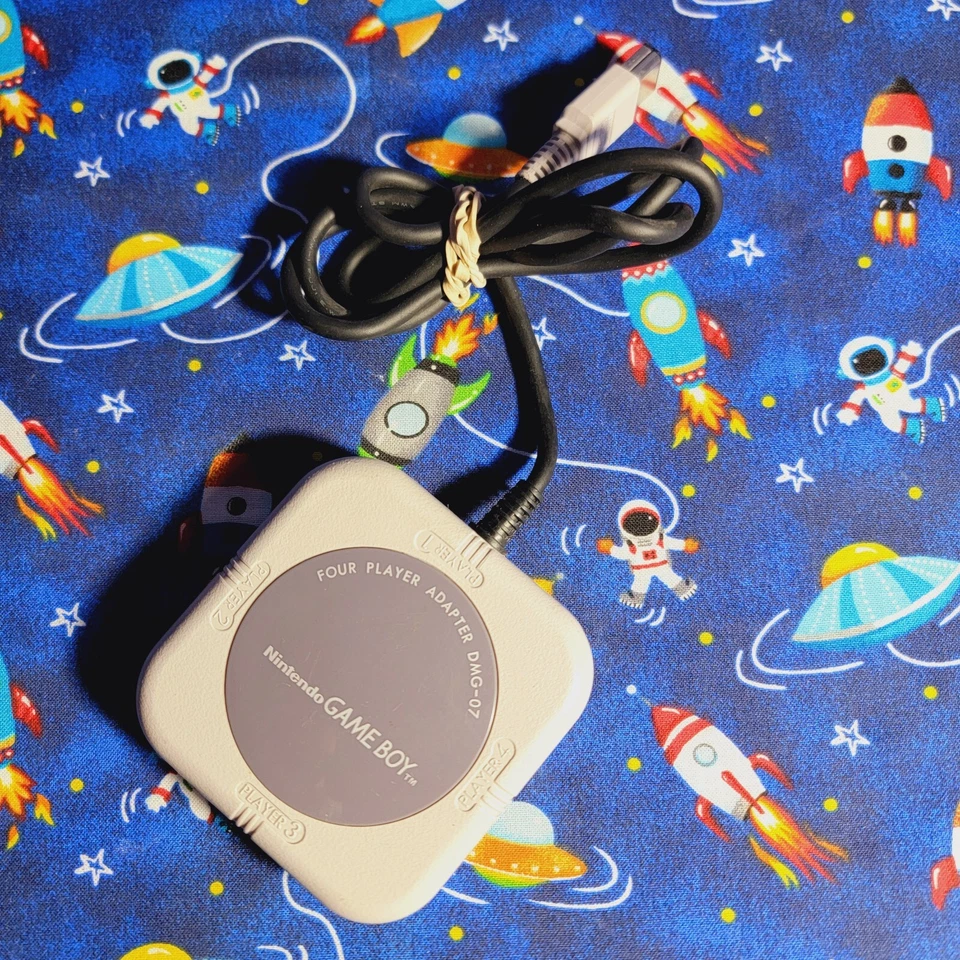 Nintendo Game Boy Original Four Player Adapter Link Cable DMG-07 Official OEM - Image 3 of 4