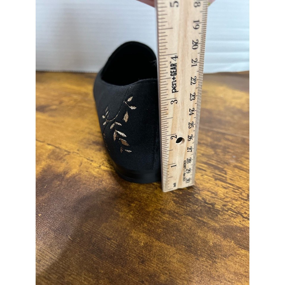 Vionic Willa Black Velvet Flat SlipOn comfort Shoe sz 9.5 1006 eBay