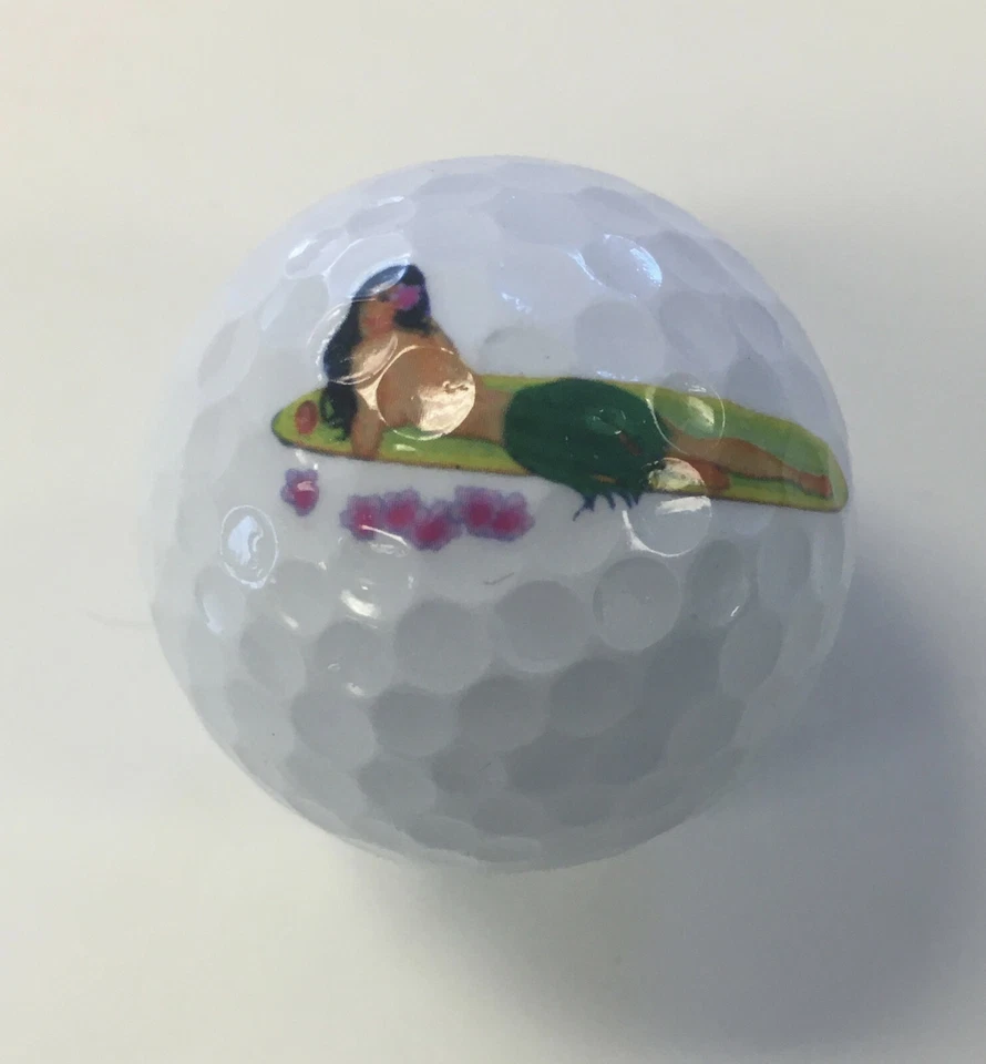 Juego de 3 pelotas de golf HAWAI Surfer Girls+Toalla Exclusiva NAVIKA EE. UU. ¡ESPECIAL! Foto 4 de 4