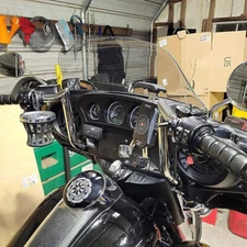 MOFUN 12 x 1.25" Meathook Pre Wired Handlebar Kit For Harley 16-23 Street Glide