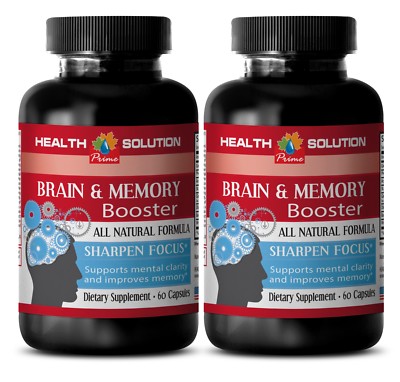 Energy boost formula - BRAIN & MEMORY BOOSTER - brain booster plus - 2 Bottles 