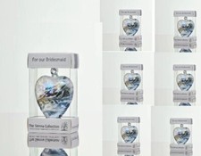 Bridesmaid Wedding Package Gift Hand Crafted Present Wedding Sienna Glass