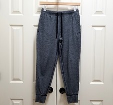Women's Gap Fit Brushed Tech Jersey Grey Elastic Waistband Pants Joggers Sz XS