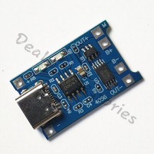 Combo de interfaz USB TIPO C TP4056 1A módulo de placa de carga de batería de litio (1 pieza)