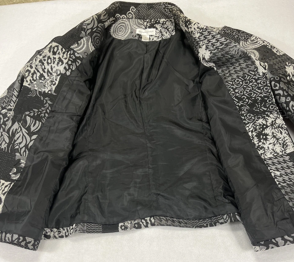 Lote de 2 chaquetas blazer forradas con frente abierto Christopher & Banks para mujer XL Foto 4 de 4