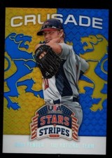 GRAY FENTER CRUSADE BLUE GOLD REFRACTOR RC SP 2015 USA BASEBALL STARS & STRIPES
