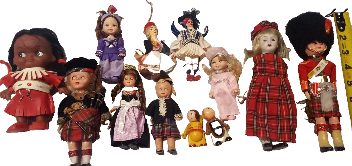 レトロNationalityDollsまとめて12カ国全12種　未開封　希少 レトロNationalityDollsまとめて12カ国全12種 未開封 希少