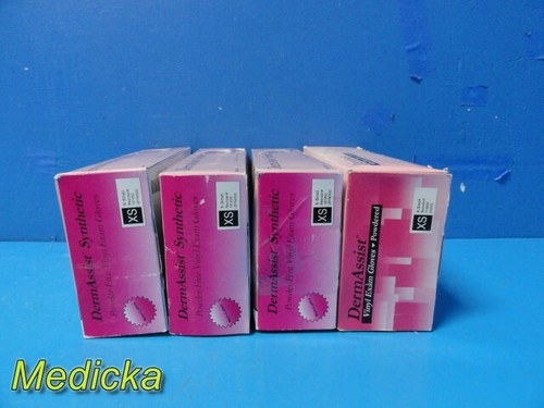 4 guanti innovativi in ​​vinile senza polvere sintetici DermAssist Health Xsmall ~ 28606 - Foto 7 di 12