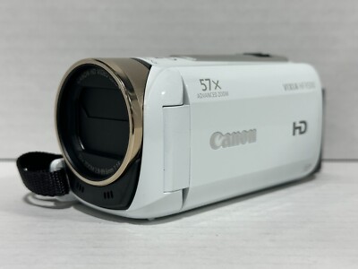 DEFECTIVE Canon Vixia HF R500 HD CMOS 32x Optical Zoom White Compact Dig G3D