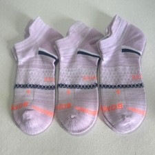 3 Pair BOMBAS Women's All-Purpose Performance Ankle Socks Size M Pastel Lavender