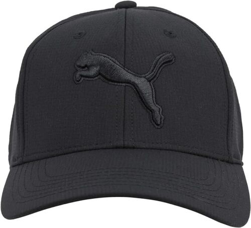 New PUMA Sports Apparel Black L/XL Stretch Fit Hat Golf - Picture 2 of 9