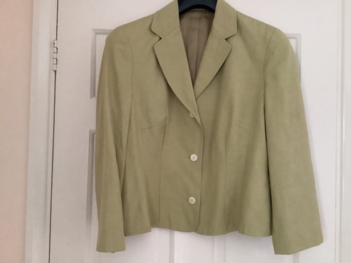 Vintage Laura Ashley ladies suit jacket & skirt silk & linen blend size 14 - 16 - Picture 2 of 20