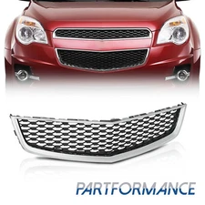 For 2010-2015 Chevrolet Equinox Front Lower Grille Chrome Shell Black Insert