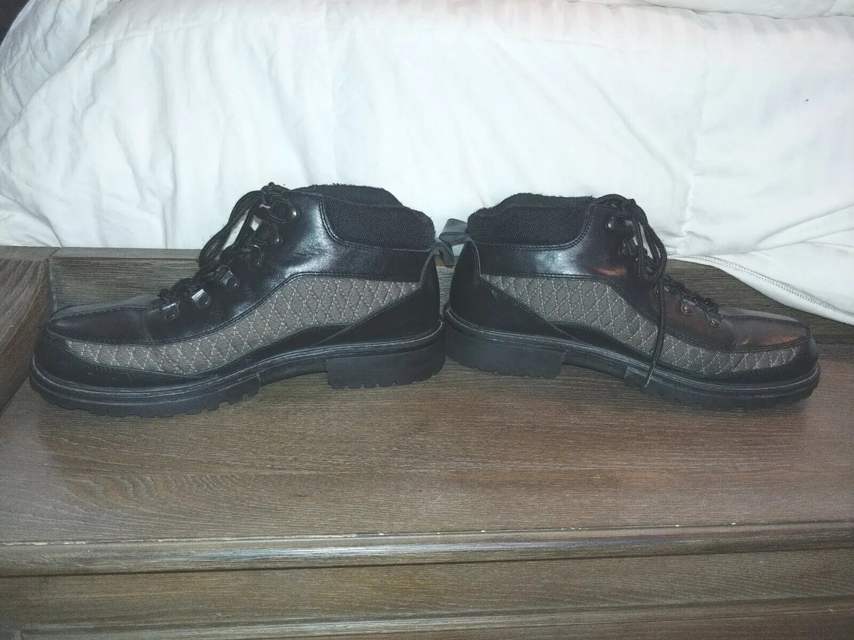 Stacy Adams Mens SAO Black Leather Lace Up boots Work Hiking 