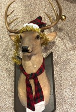 2004 Gemmy "The Buck" Animated Wall Mounted Moving Singing Talking Deer PICKUP