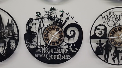 THE NIGHTMARE BEFORE CHRISTMAS | Vinyl Record Clock | Christmas
