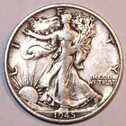 1945-S Walking Liberty Half Dollar - Extra Fine - #1054EC