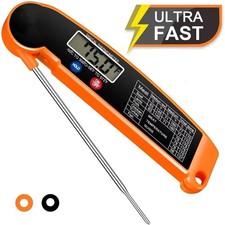 Instant Read Digital Meat Thermometer For Kitchen Food Cooking Grill Smoker BBQ