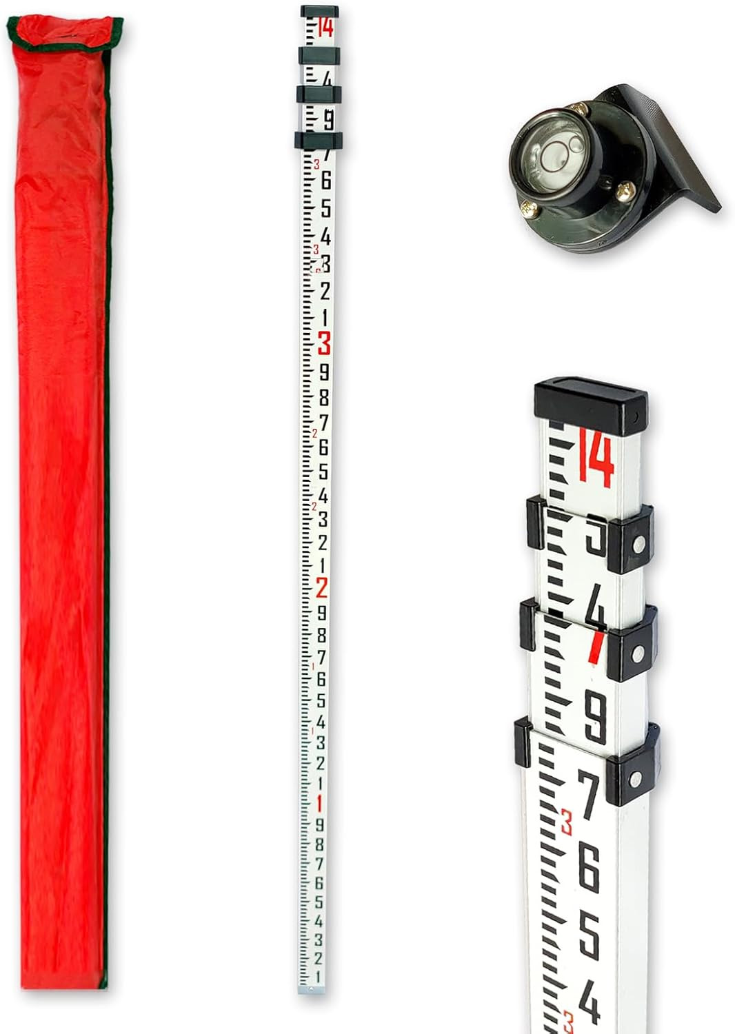Survey Rod 14-Foot Aluminum Grade Rod - 10Ths,Survey Rod,Survey Pole