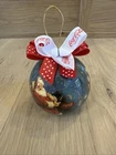 Vintage 1993 Coca Cola Santa Clause Christmas Ornament Ball 3” Coke