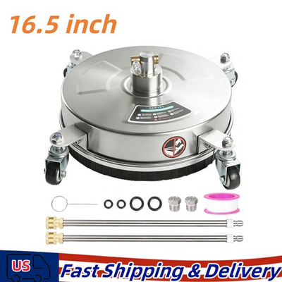 #ad 16.5quot; Stainless Steel Surface Cleaner with Wheels for Pressure Washer $75.59