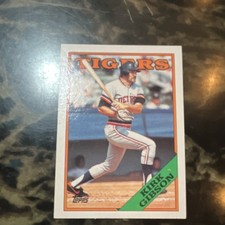 Topps 1988 Detroit Tigers Gibson Evans King Grubb Baseball Cards Lot